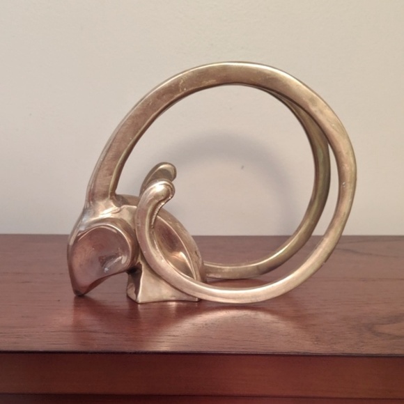 Other - Vintage brass ram head.
